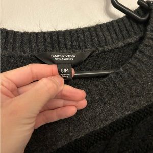 Vera wang black and grey dress/sweater